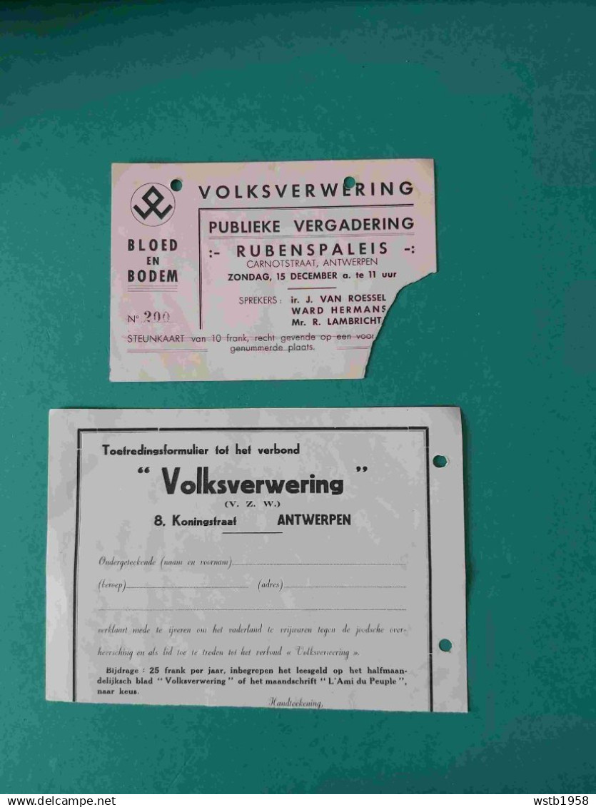 Vlaanderen Collaboratie Oostfront Brigade Brigade Legieoen VNV DeVlag Langemarck Volkswering Bloed Bodem - Autres & Non Classés