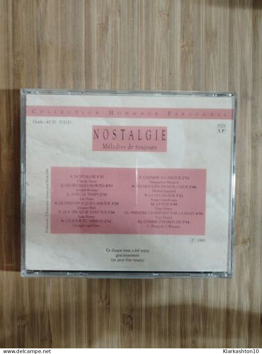 Nostalgie - Mélodies De Toujours - Other & Unclassified