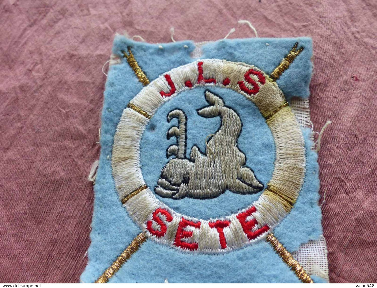 EC-465 , ECUSSON TISSU,  Les Joutes,  LA JEUNE LANCE SETOISE, Sète - Patches