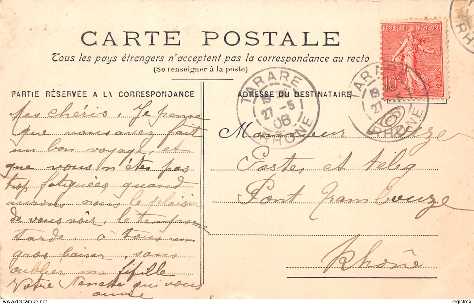 69-TARARE-N°T291-H/0363 - Tarare