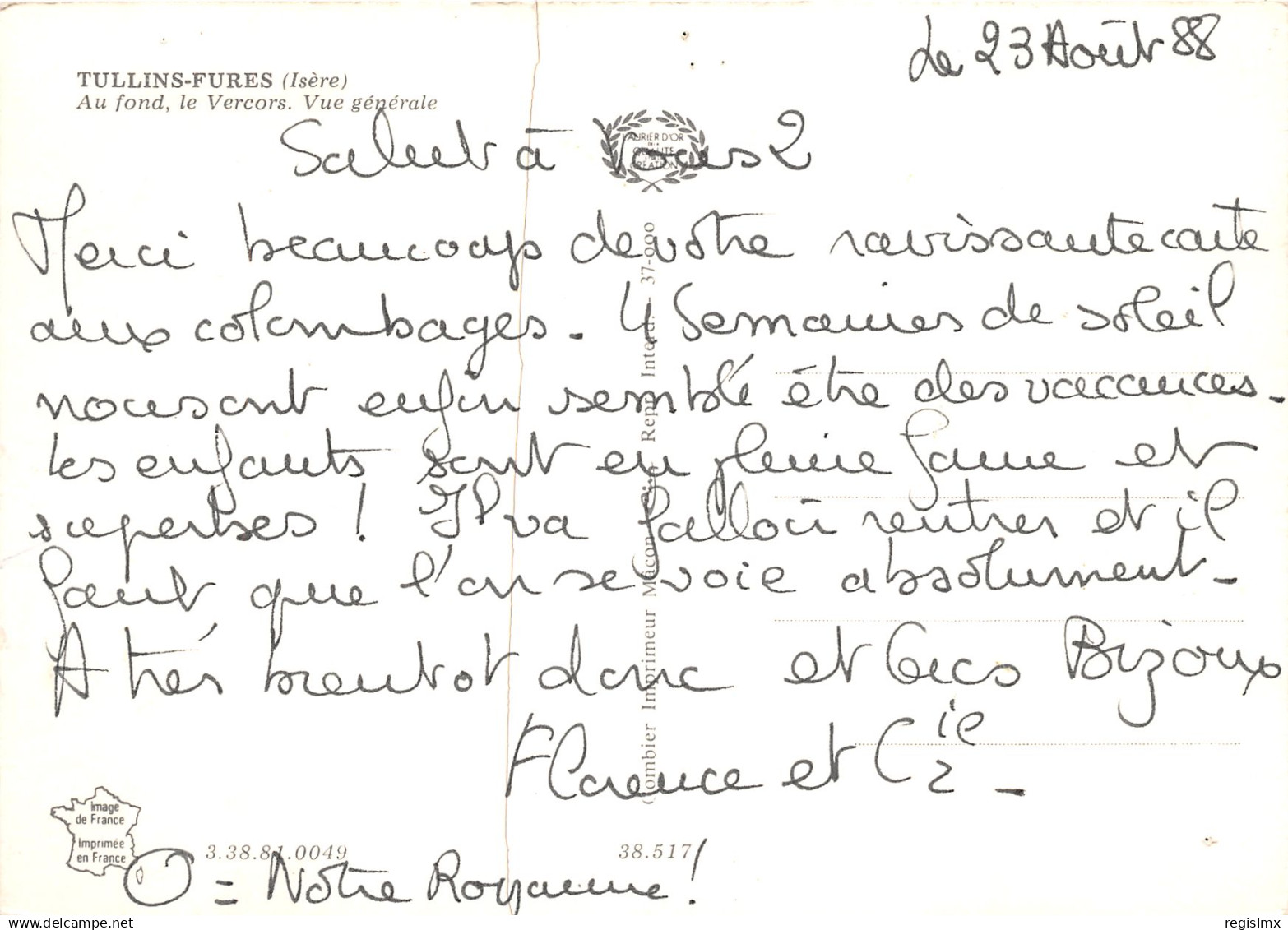 38-TULLINS FURES-N°T322-C/0245 - Tullins