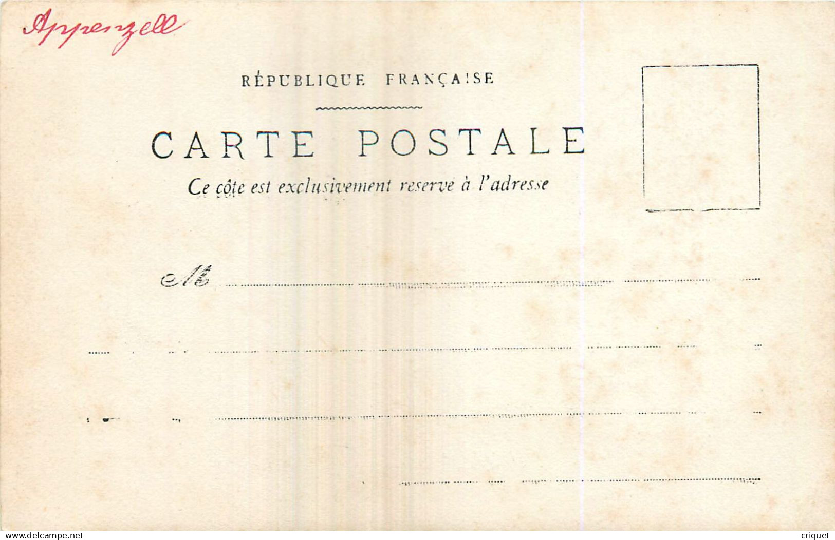 Suisse, Canton D'Appenzell, Carte Photo Pionnière D'une Maison à Heiden - Heiden