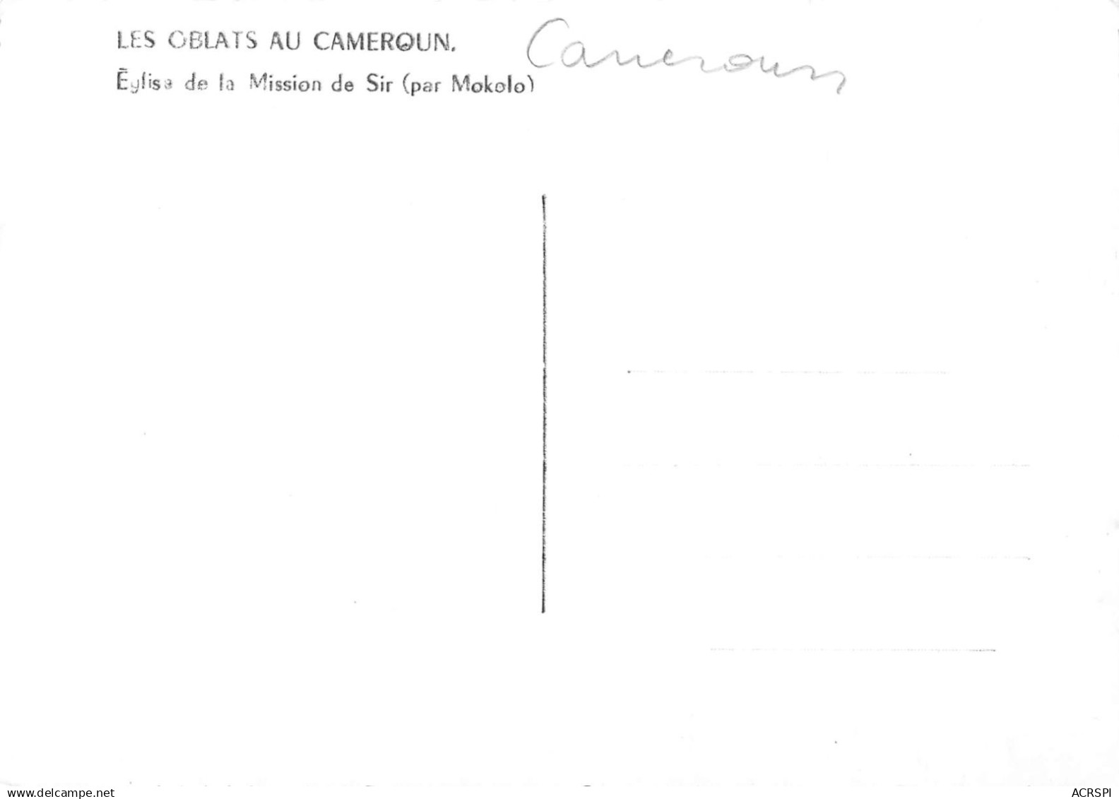 CAMEROUN MOKOLO église De La Mission De Sir N° 3 \ML4024 - Kamerun