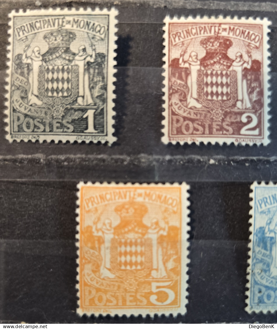 Mongolia Scott #64-70 - A8: 5m Indigo, 10m Dull Green, A9: 15m Dp Brown, 20m Rose Red, 25m Dull Violet, A10: 40m Gray Bl - Mongolie