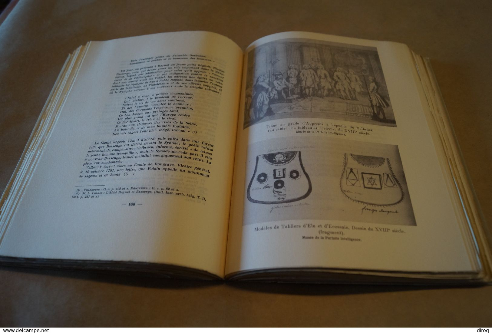 Très RARE,Liège,Comte de Velbruck,Franc-Maçon,1936,complet 295 pages, 25 Cm. sur 19 Cm.,