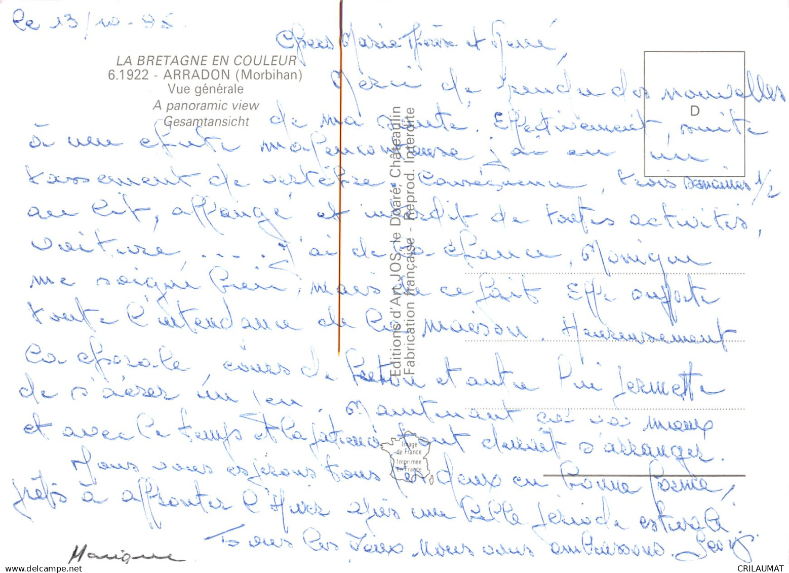 56-ARRADON-N° 4448-A/0297 - Arradon