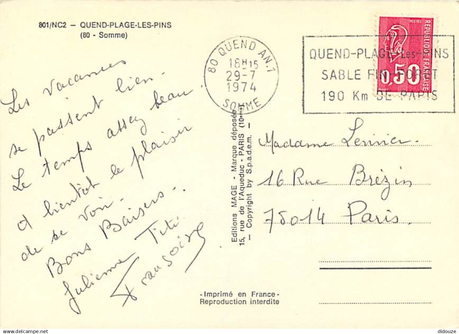 80 - Quend Plage Les Pins - Multivues - CPM - Voir Scans Recto-Verso - Quend