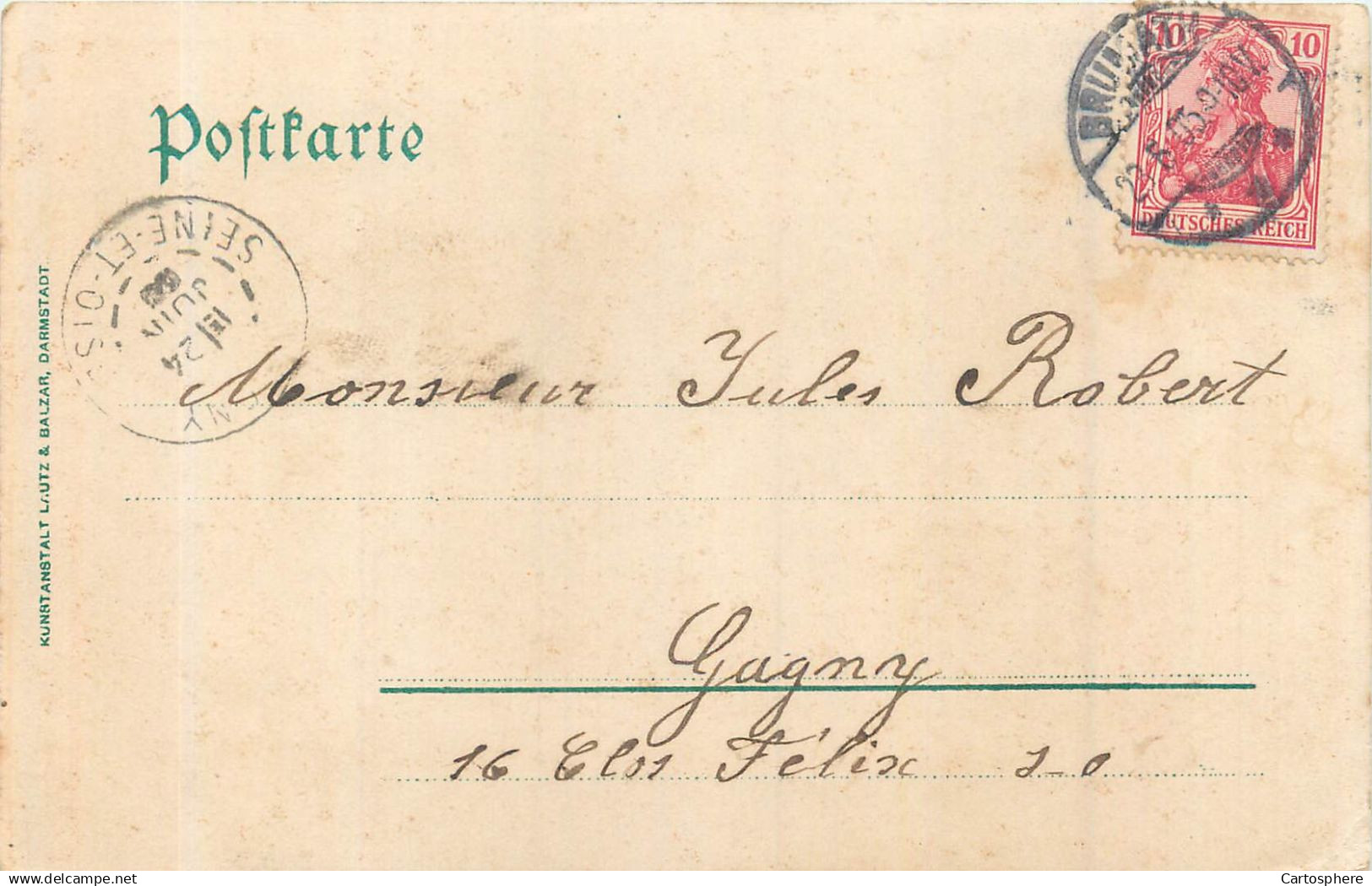 CPA 67 Bas Rhin > Gruss Aus Brumath 1905 Multivues Rathhaus Kirche Hauplstrasse - Brumath