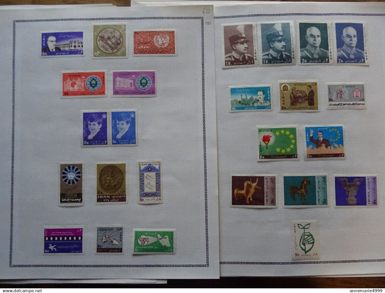 IRAN Collection très avancée entre les N° 997 et 1483 + divers fin de catalogue  Voir scans