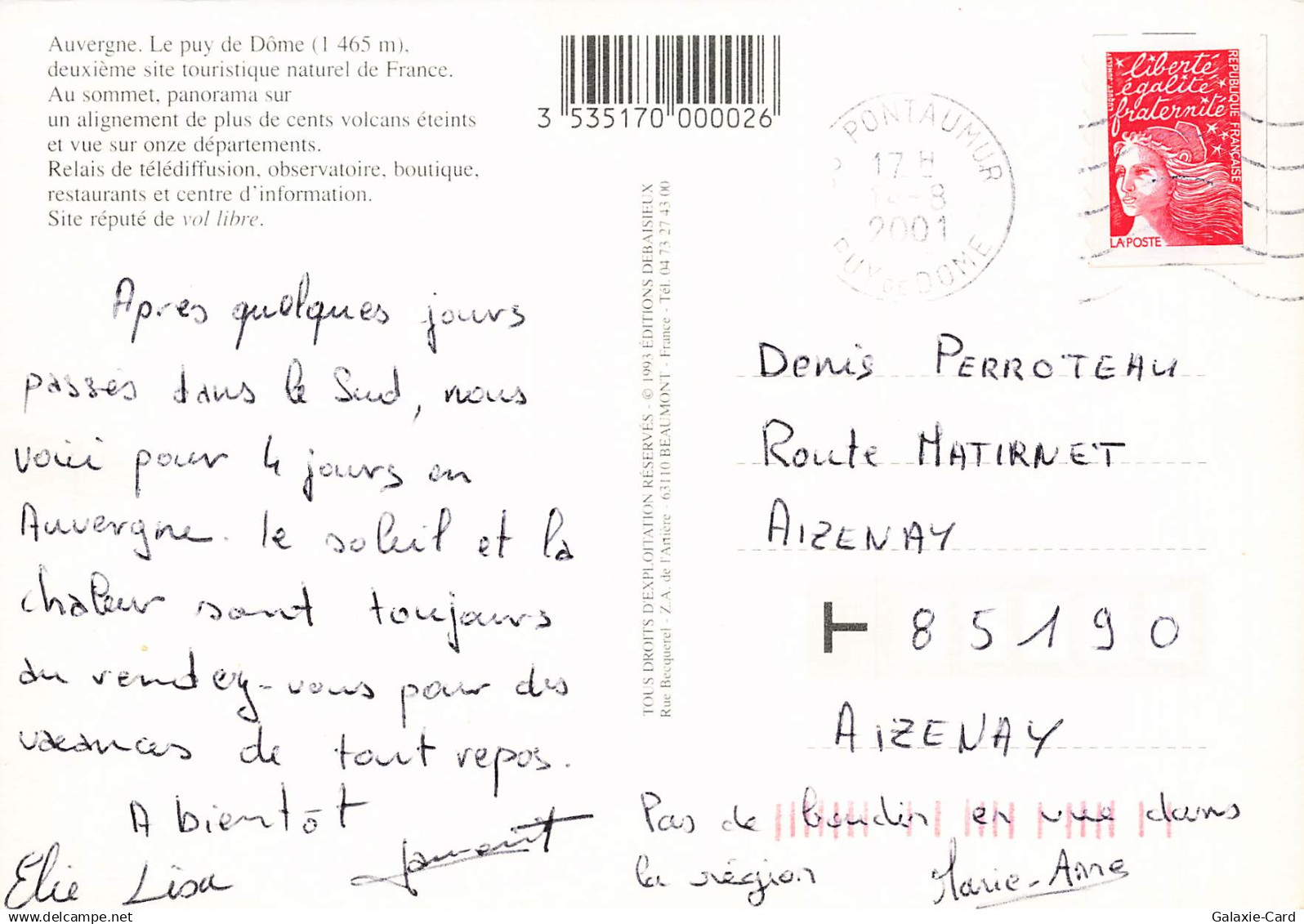 85 AIZENAY ROUTE MAITREAU - Aizenay