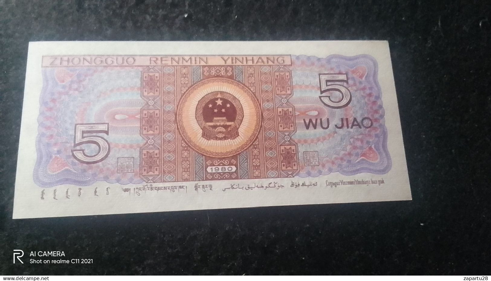 ÇİN-- -  5 JİAO    -UNC      1980- - Cina