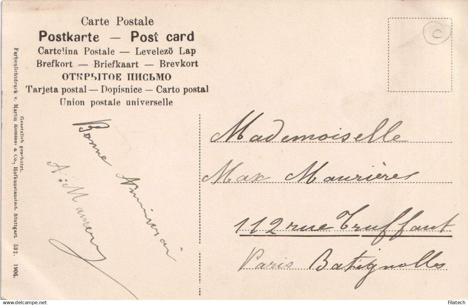 Bonne Anniversaire, 1906 - Geburtstag
