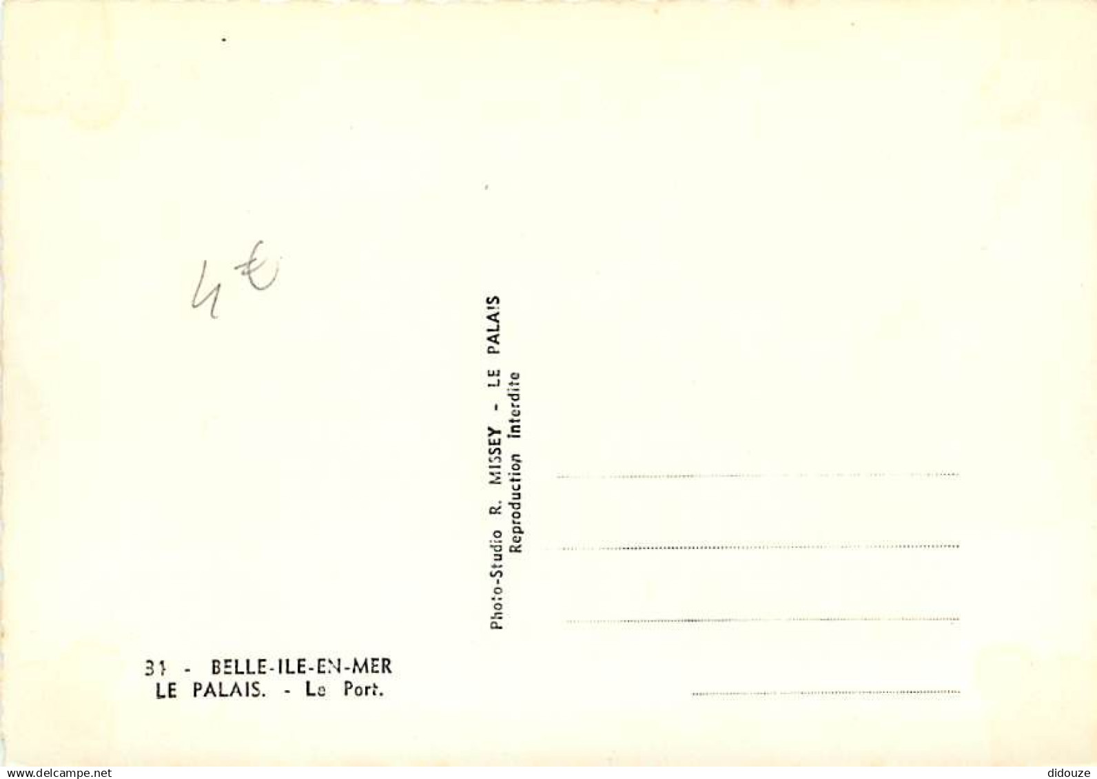 56 - Belle Ile En Mer - Le Palais - Le Port - Vue Aérienne - CPSM Grand Format - Carte Neuve - Voir Scans Recto-Verso - Belle Ile En Mer