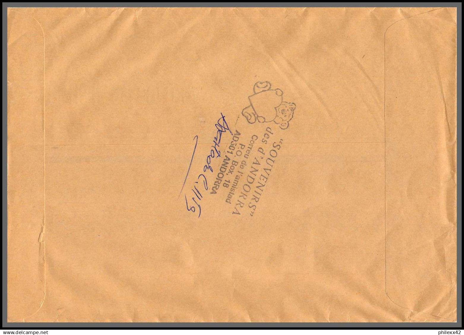 96006 Andorre Andorra Lettre Recommandé Cover Bel Affranchissement 2021 Pour St Etienne Loire - Lettres & Documents