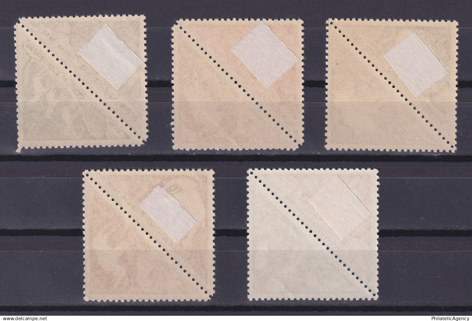 CHAD 1962, Sc #J26a-J34a, Postage Due, Pairs, Part Set, MH - Tchad (1960-...)