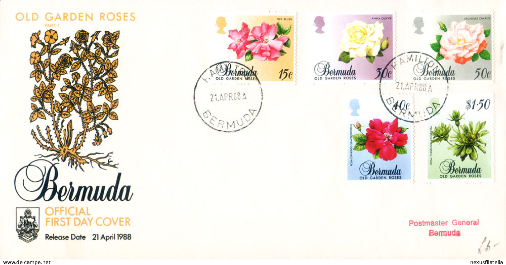 Annata Completa 1988. 6 FDC. - Bermuda