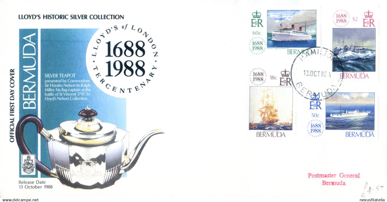Annata Completa 1988. 6 FDC. - Bermuda