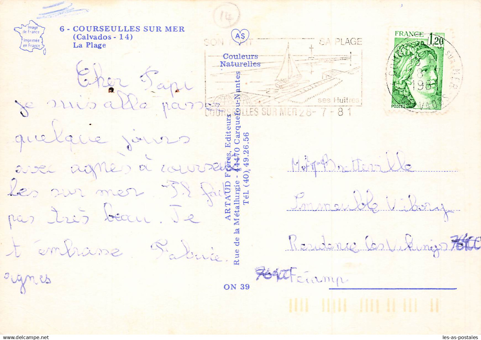 14 COURSEULLES SUR MER LA PLAGE - Courseulles-sur-Mer