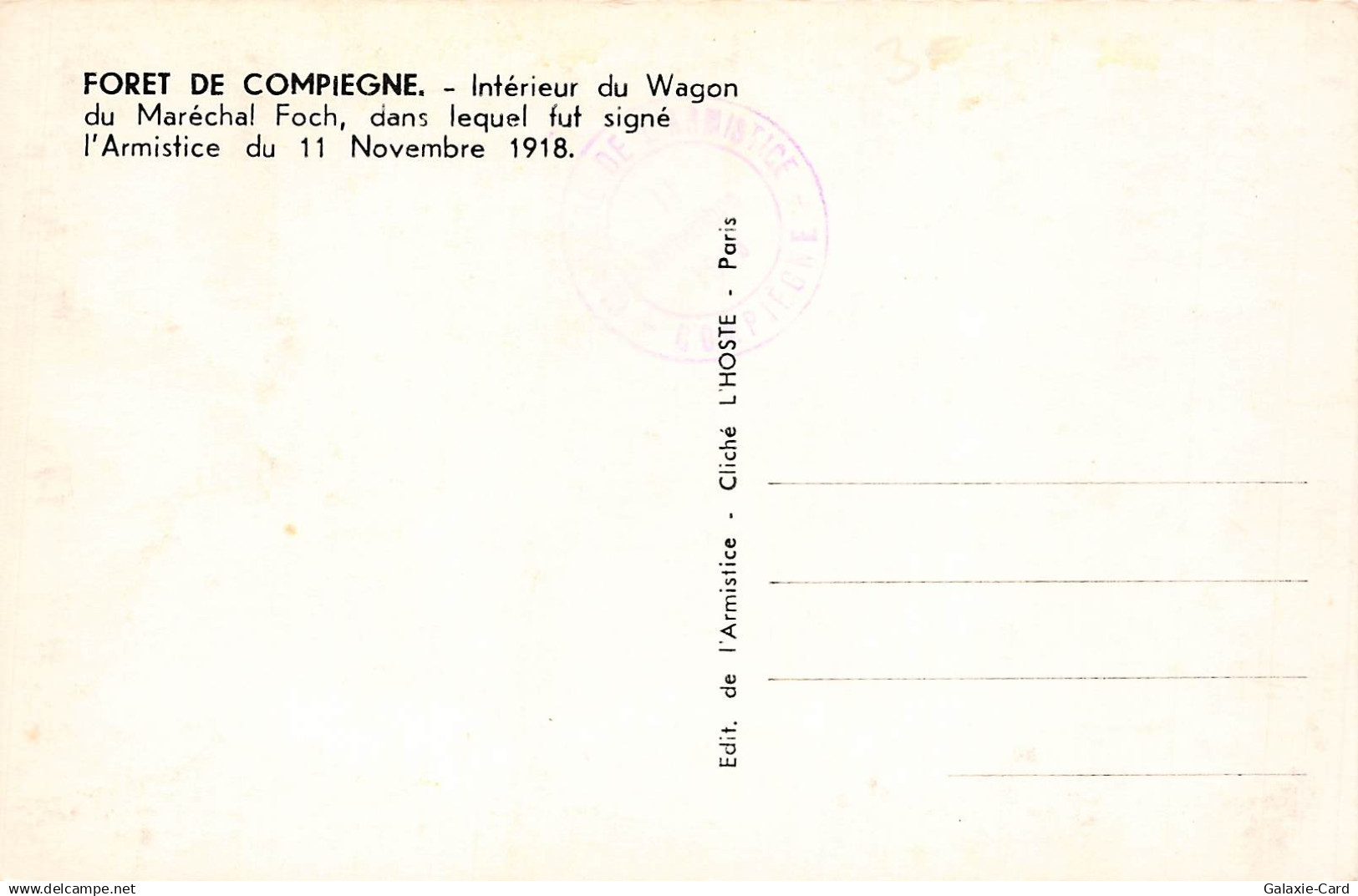 60 COMPIEGNE FORET DE COMPIEGNE - Compiegne