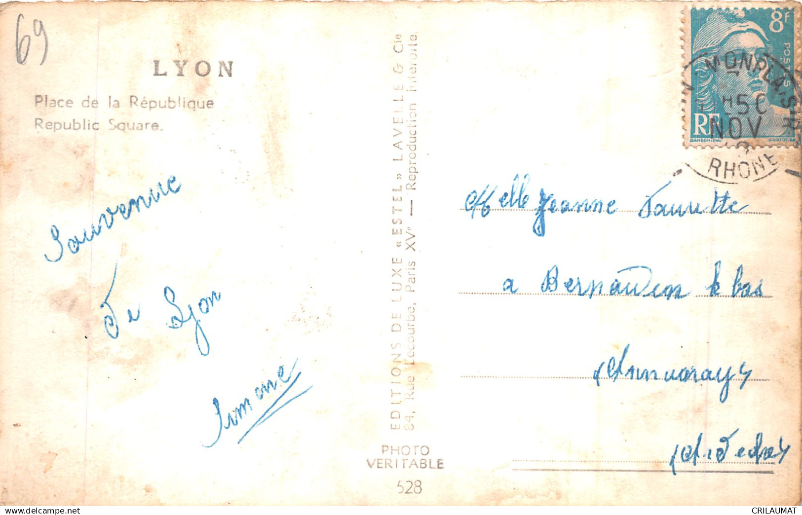 69-LYON-N°4466-A/0315 - Sonstige & Ohne Zuordnung