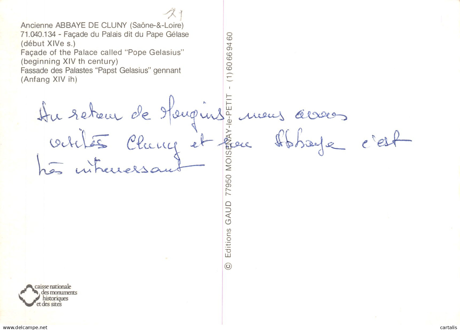 71-CLUNY-N°C-4328-D/0213 - Cluny