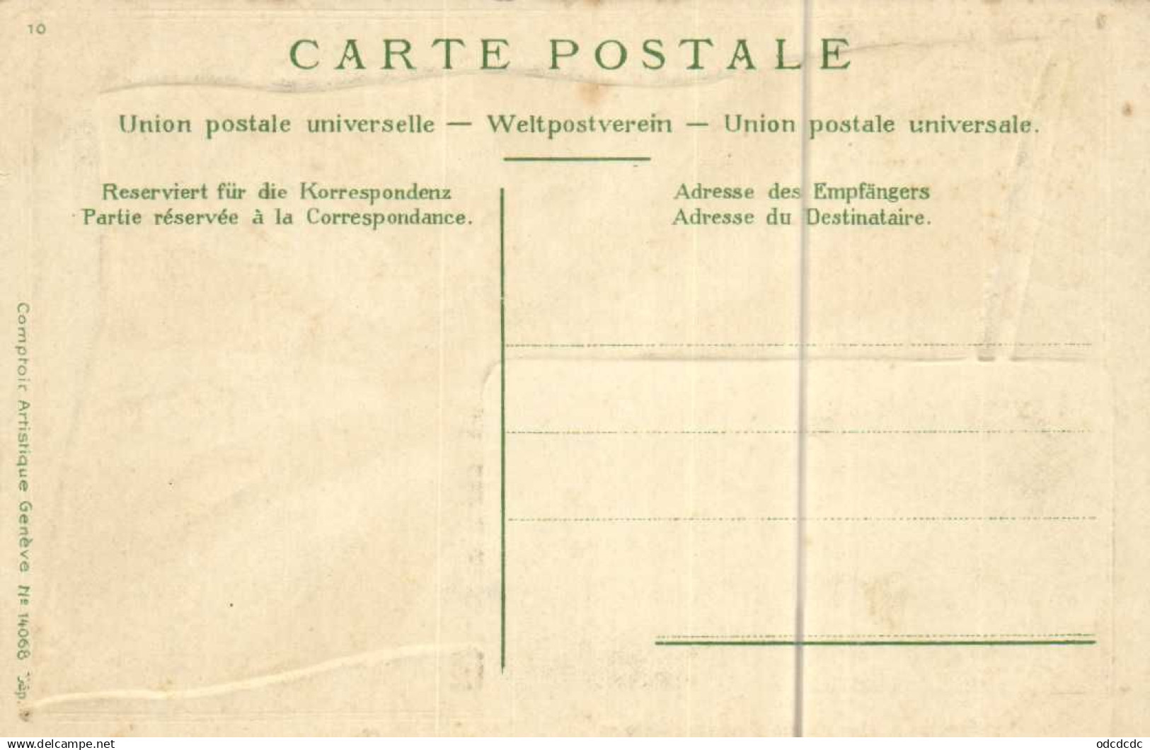 Carte Gaufrée GENF GENEVE  Genève Le Musée D'art Et D'histoire +Drapeau  RV - Genève