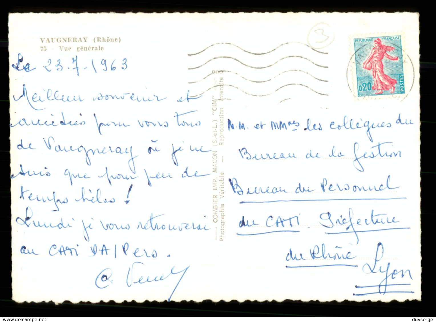 69 Rhone Vaugneray Vue Generale - Sonstige & Ohne Zuordnung