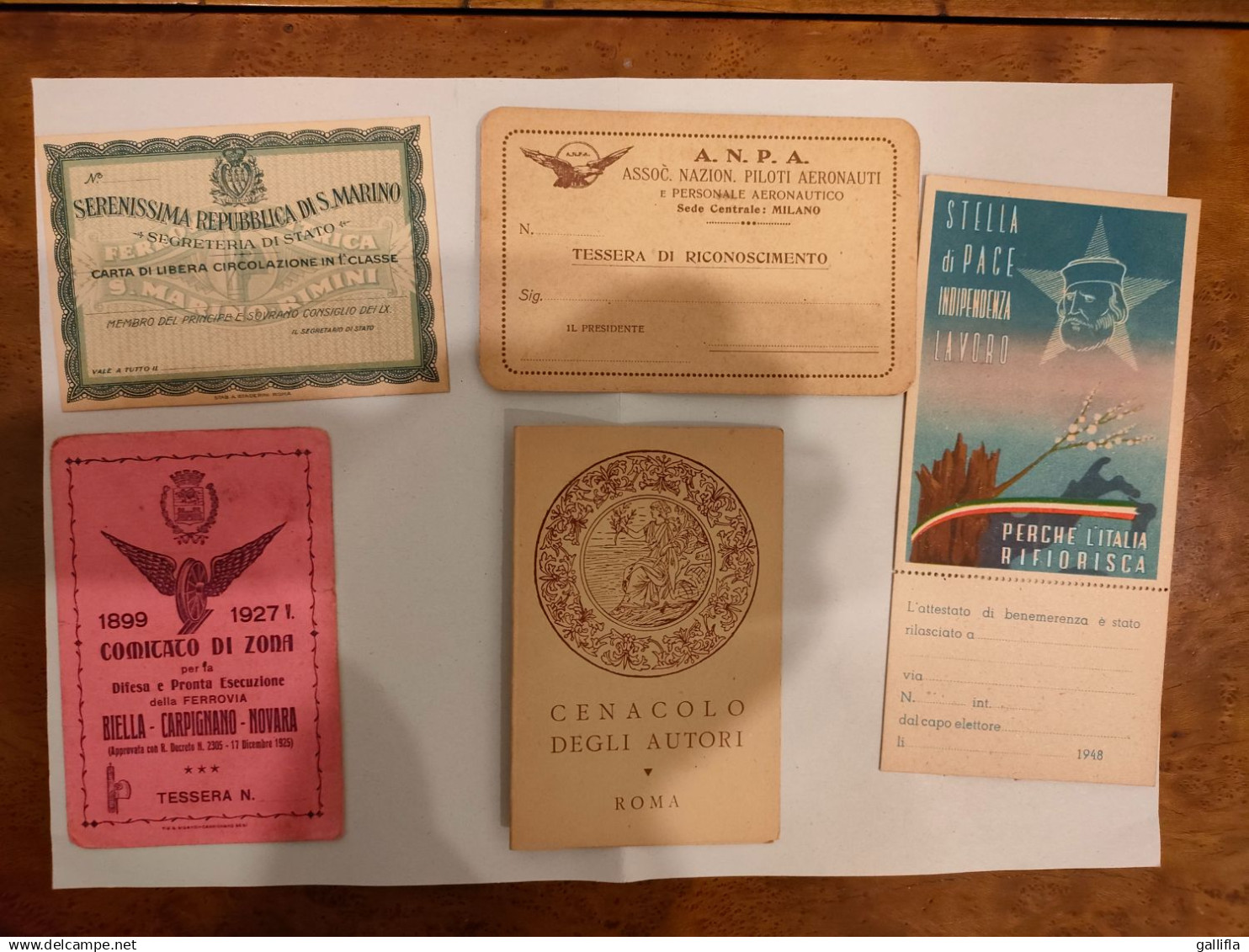 13 Tessere Enti Vari Dal 1927 Al 1974 - Tessere Associative