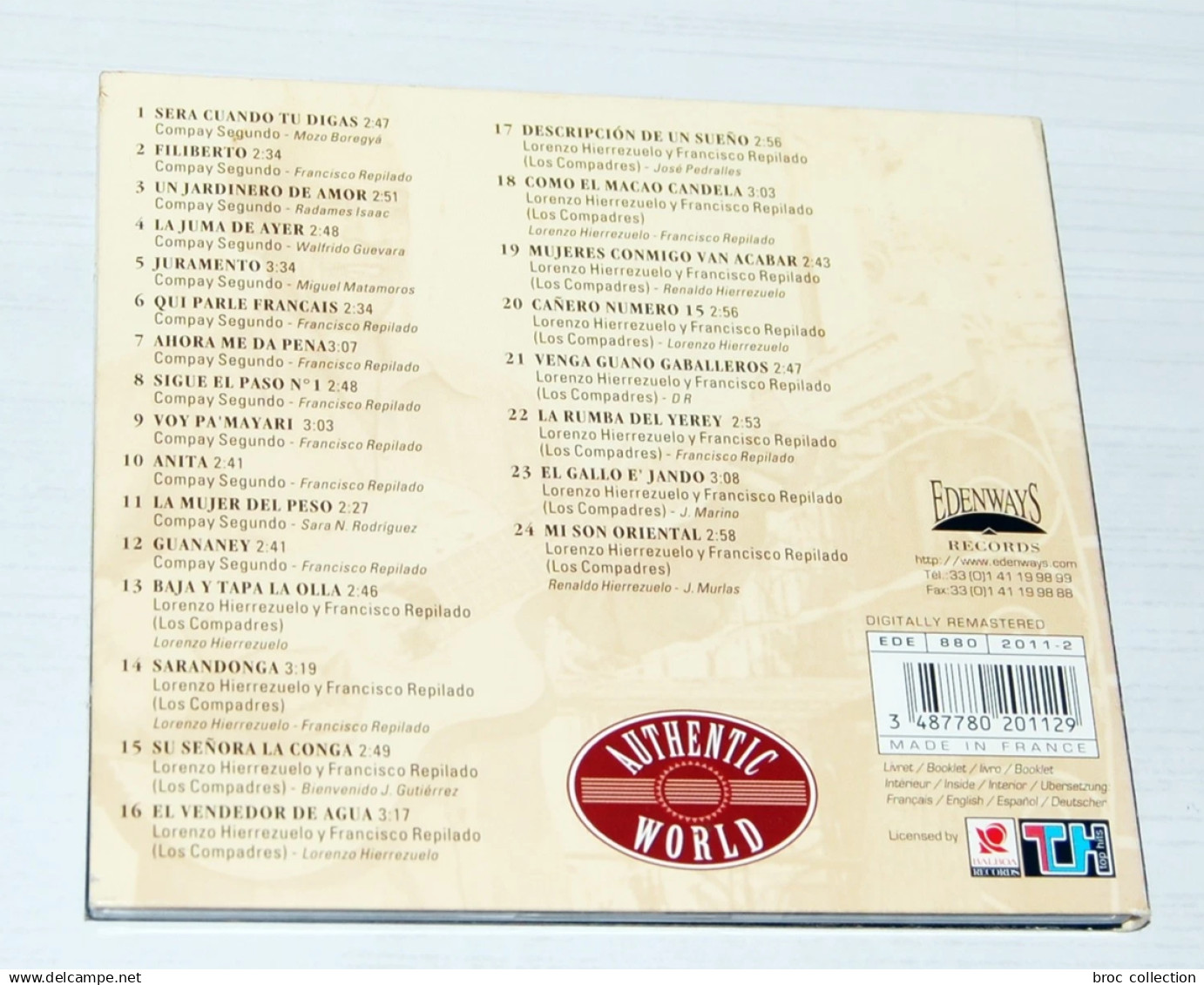 Compay Segundo, Los Compadres, C.D. Et Livret De 11 Pp. - World Music