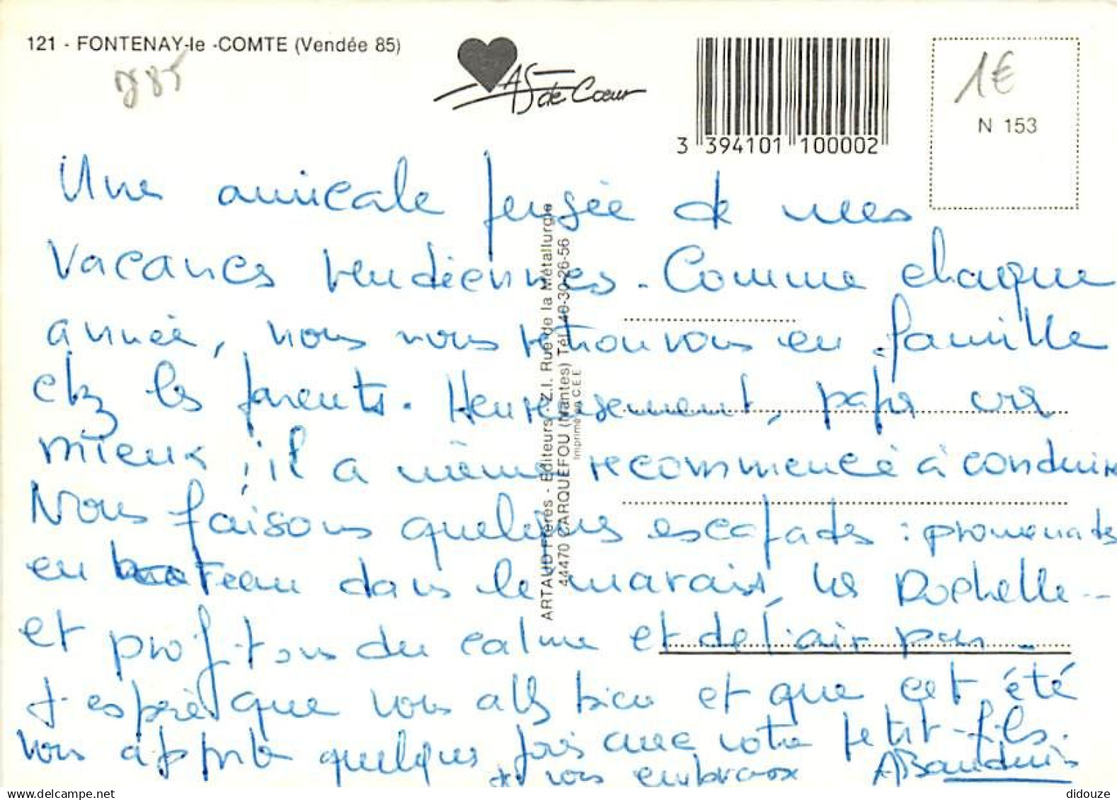 85 - Fontenay Le Comte - Multivues - CPM - Voir Scans Recto-Verso - Fontenay Le Comte