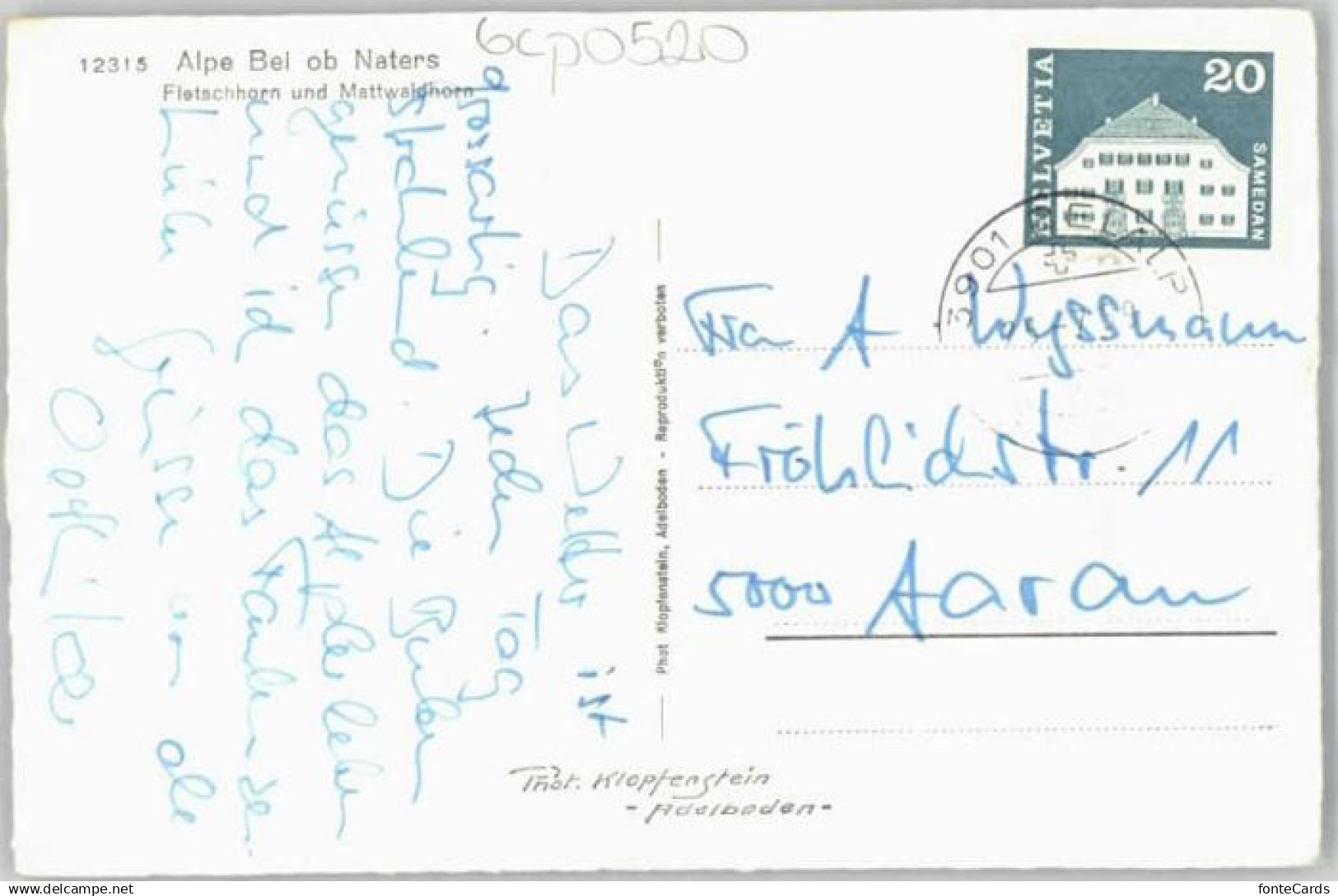 Naters Fletschhorn Mattwaldhorn - Sonstige & Ohne Zuordnung