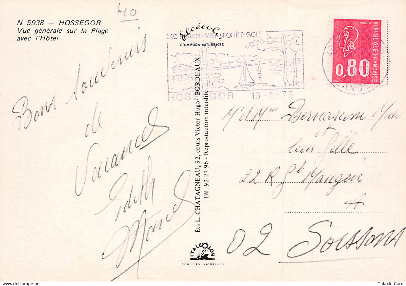 40 HOSSEGOR VUE GENERALE SUR LA PLAGE AVEC L HOTEL - Hossegor