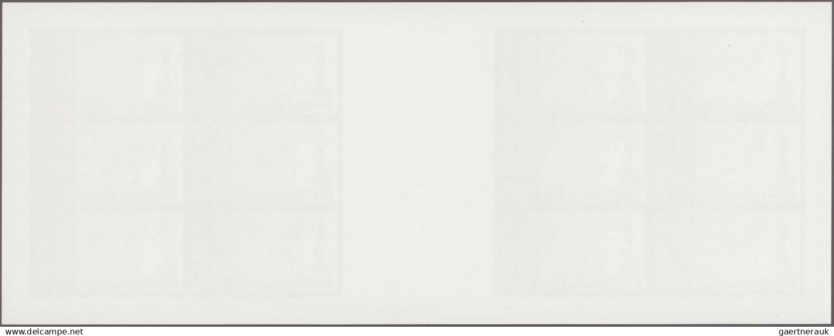 Thematics: Chess: 2001 Georgia: 'Chess' 1l. Two Miniature Sheet Of 12 (two Panes - Scacchi