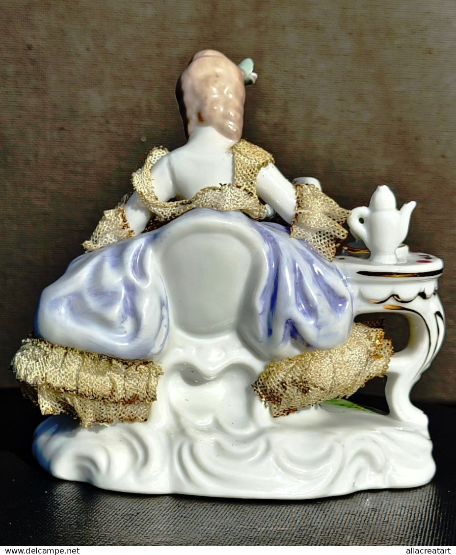 Vintage Collectibles Decorative Porcelain ceramica miniature Figurine statuete (ITALY Capodimonte)-home antique decor