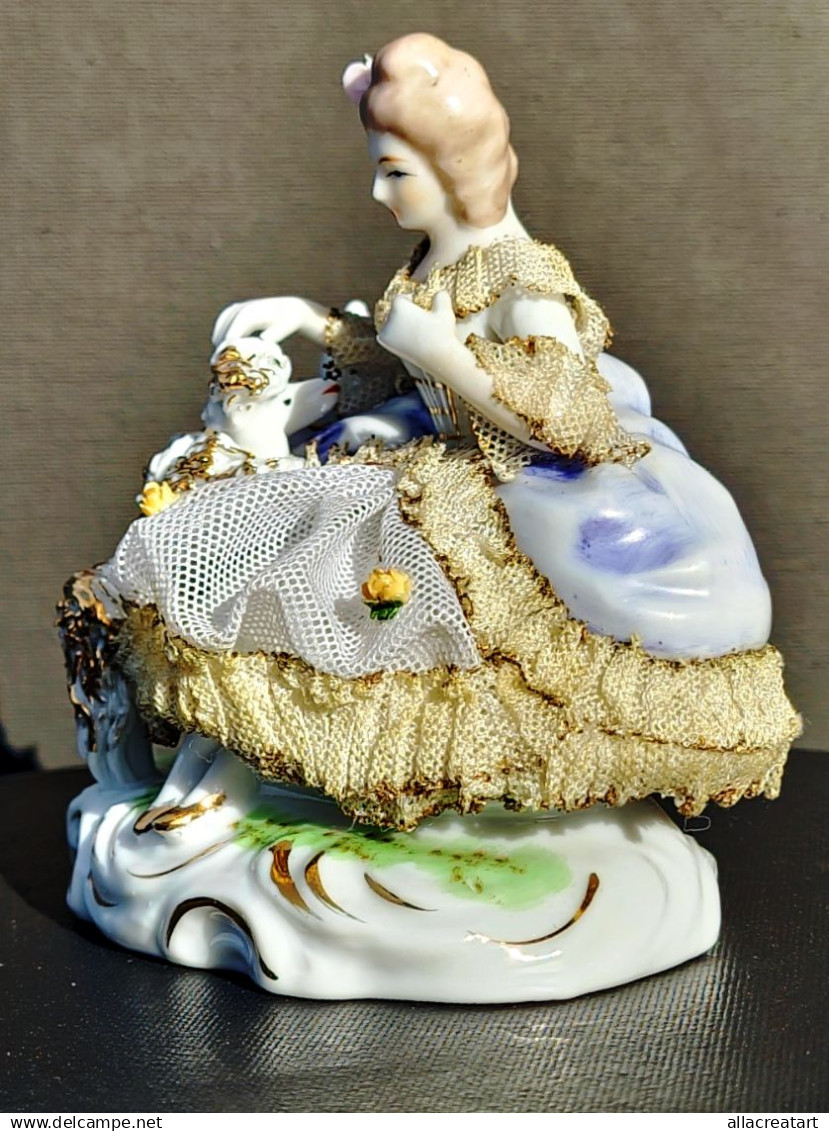 Vintage Collectibles Decorative Porcelain ceramica miniature Figurine statuete (ITALY Capodimonte)-home antique decor