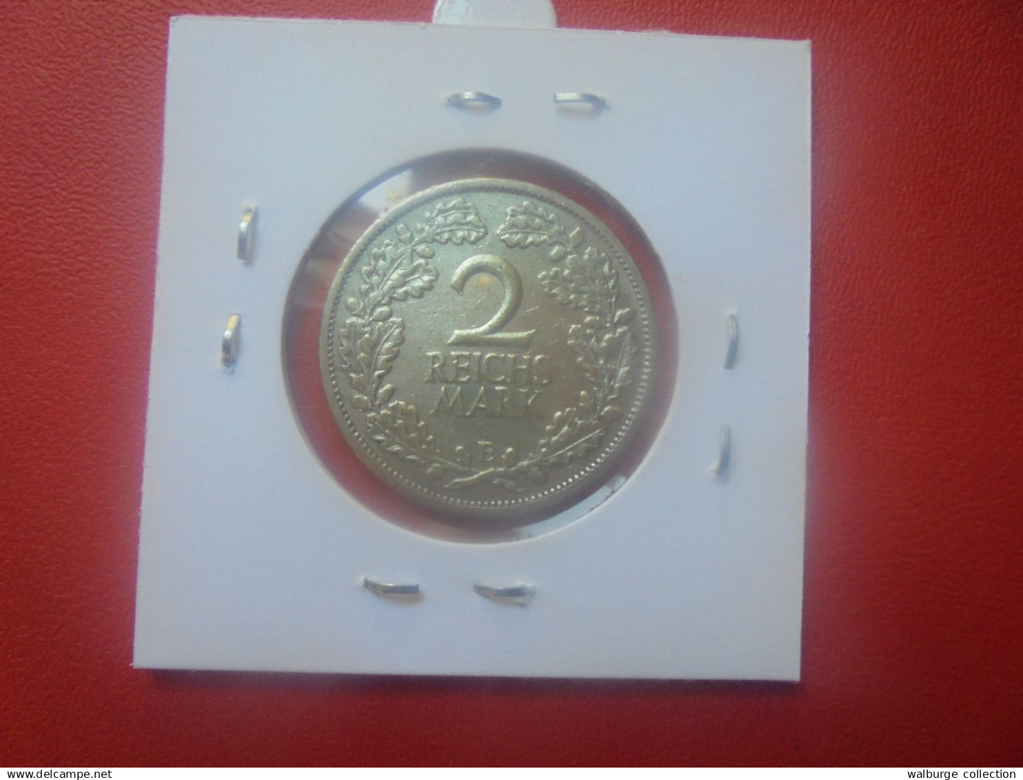 WEIMAR 2 MARK 1926 "E" ARGENT (A.2) - 2 Reichsmark