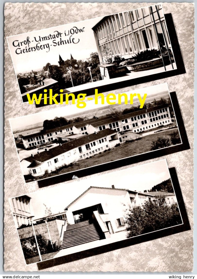 Groß Umstadt - S/w Geiersberg Schule - Im Odenwald - Odenwald
