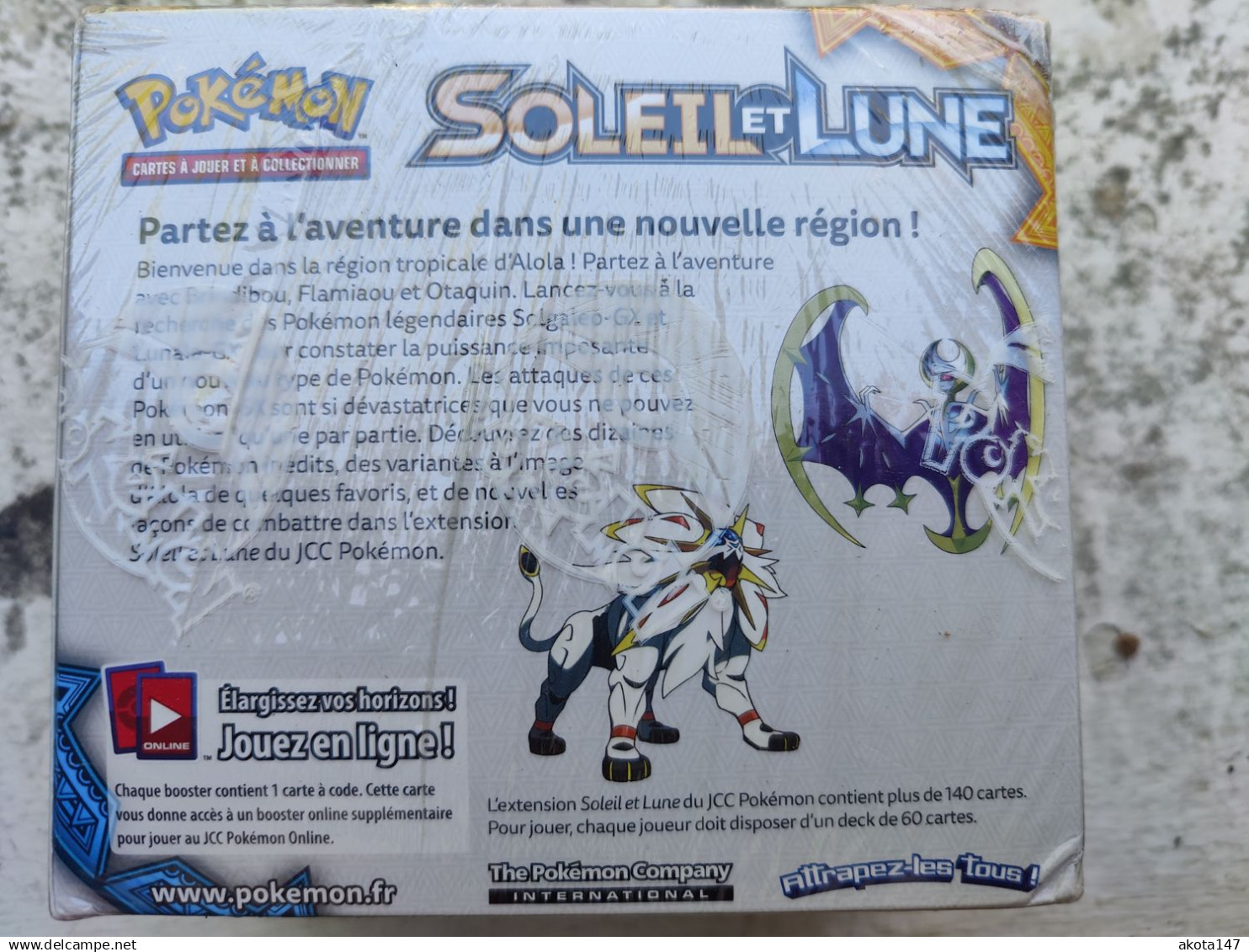 Véritable Display Pokemon Français 36 Boosters Soleil Et Lune De Base SL1 Scellé D'origine 2017 - Autres & Non Classés
