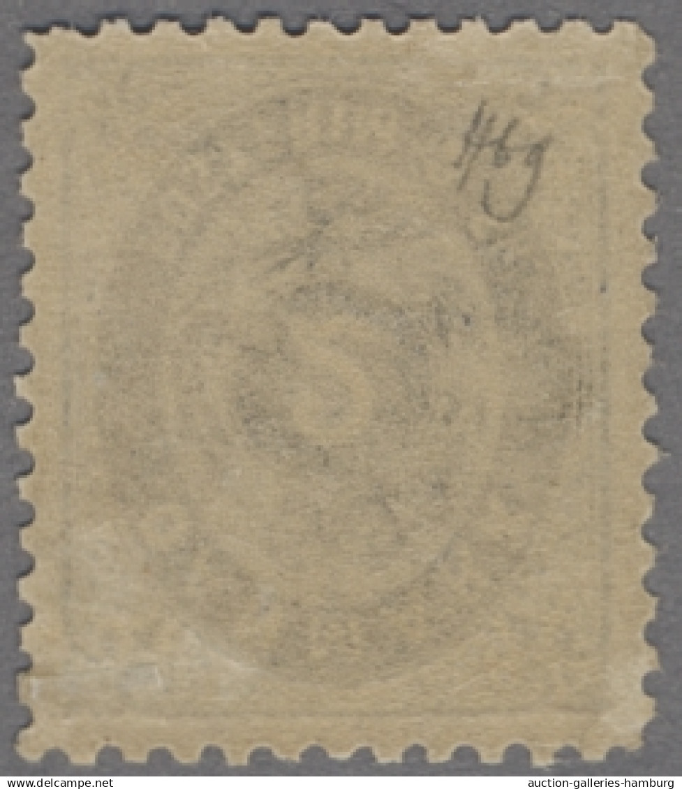 Denmark: 1871, "Tofarvede", 2 Sk. Hellblaugrau / Ultramarin In Linienzähnung 12½ - Ungebraucht