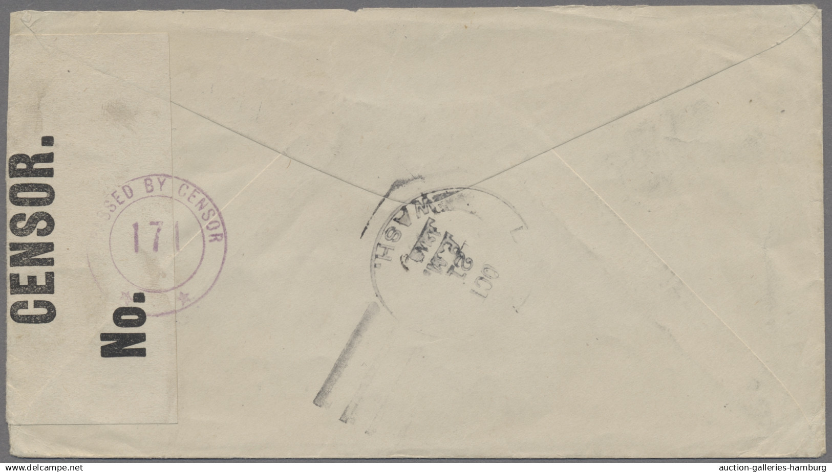 Iceland: 1918, Zwei Könige, 20 Aurar Blau / Schieferblau, Wz. 2, Einzelfrankatur - Sonstige & Ohne Zuordnung