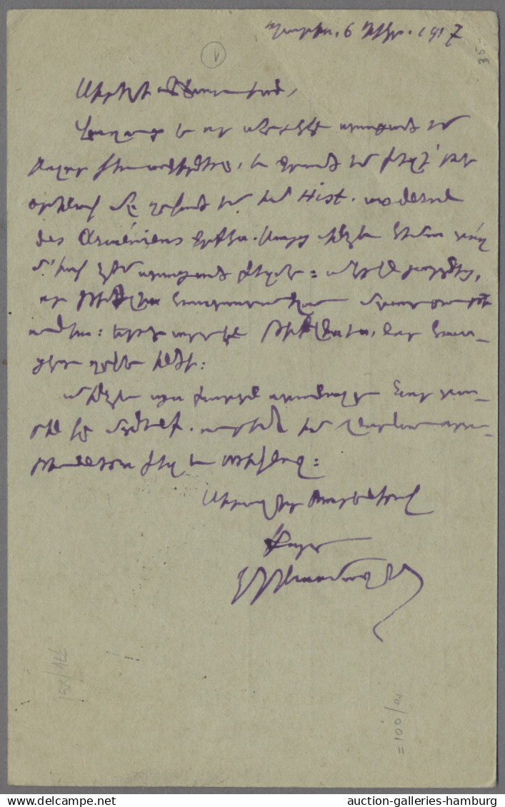 Armenia: 1917, PSC From France Addressed To NAKHITCHEVAN In Armenia, With Boxed - Armenia