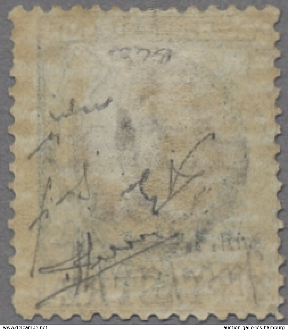 Italian PO In Turkey: 1908, Constantinople Issue, 4pi On 1l. Brown And Green, Hi - Algemene Uitgaven