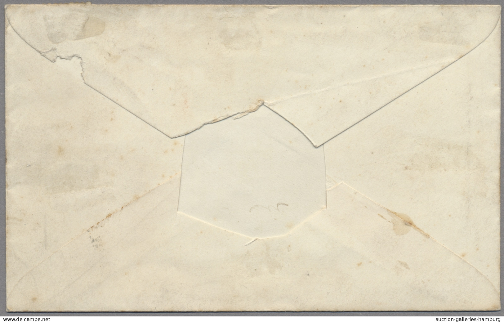 Malta: 1859, GB 4d. Carmine Tied By Duplex MALTA / A 25 To Cover Addressed To Ad - Malta