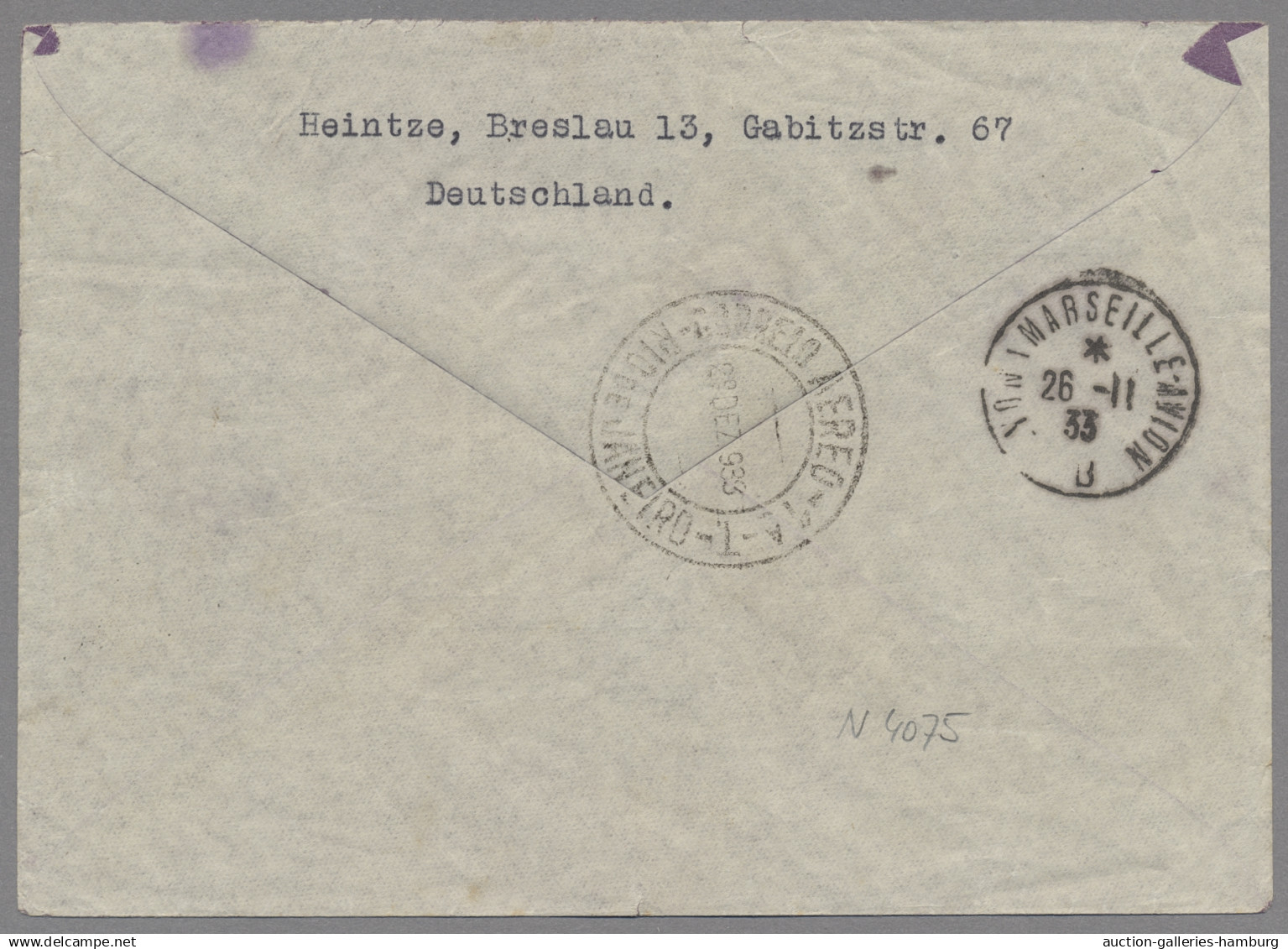 Wunderkartons: 1933-2017, Kleine Partie Mit Einem Brief Mit Deutschem Reich Mi.N - Mezclas (min 1000 Sellos)