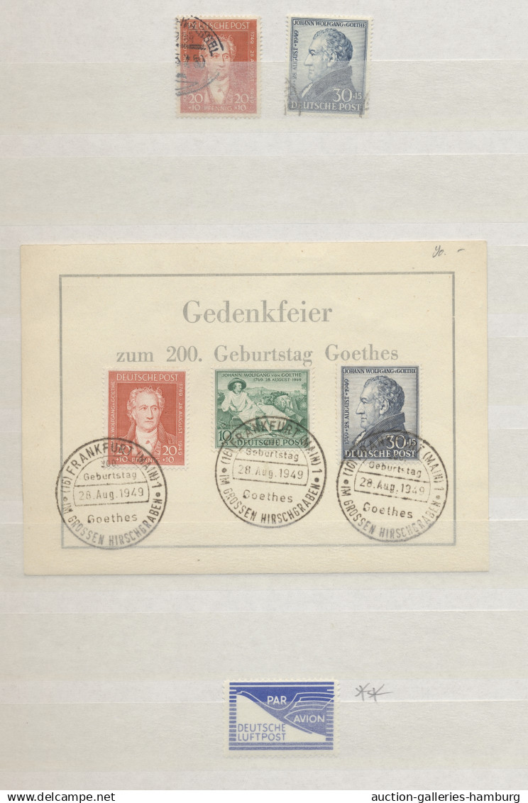 Bizone: 1948-1949, Partie Der Sondermarken Ab Mi.Nr. 101 In Einem Einsteckbuch M - Other & Unclassified