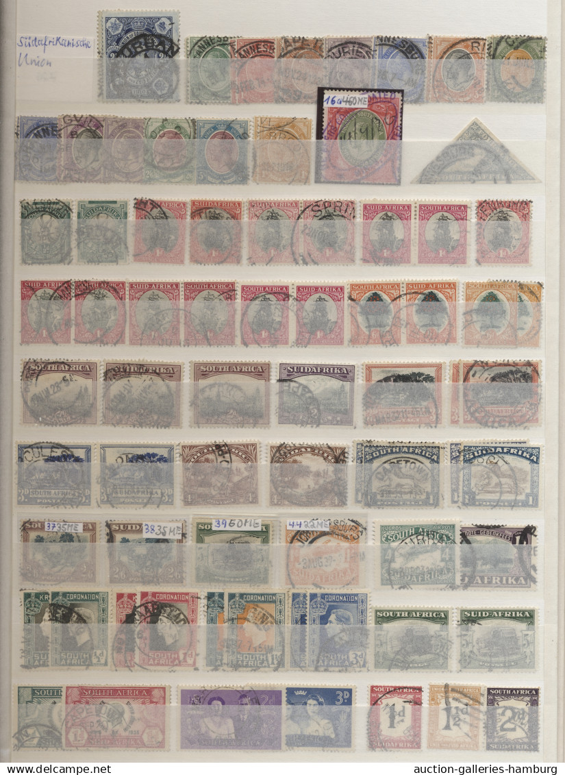 Great Britain: 1840-1966, überwiegend gestempelte Sammlung in einem dickem Einst