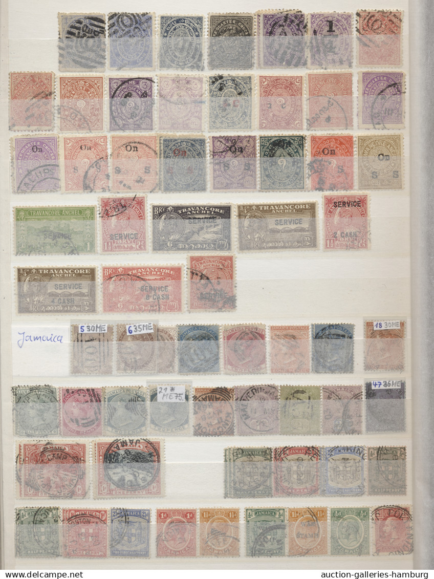 Great Britain: 1840-1966, überwiegend gestempelte Sammlung in einem dickem Einst