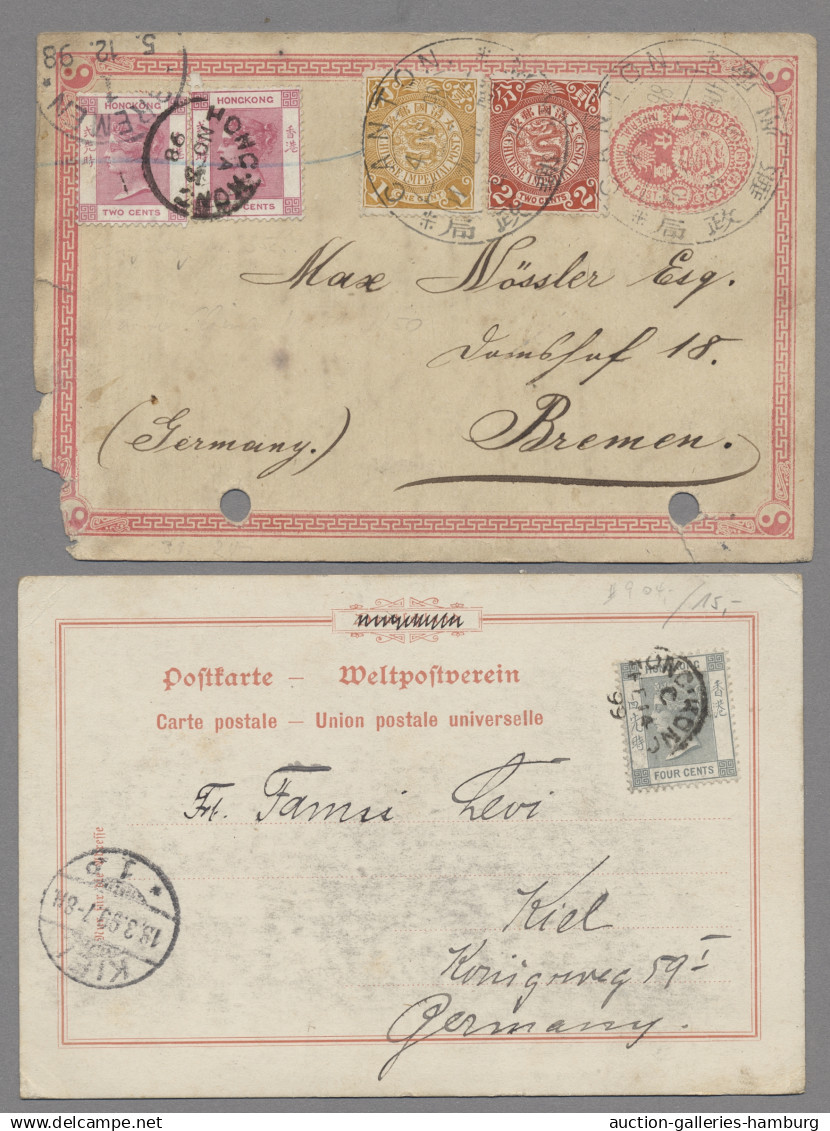 China: 1898-1910, Kleine Partie Mit U.a. Einer Im Kaiserreich Als Einschreiben G - 1912-1949 Republik