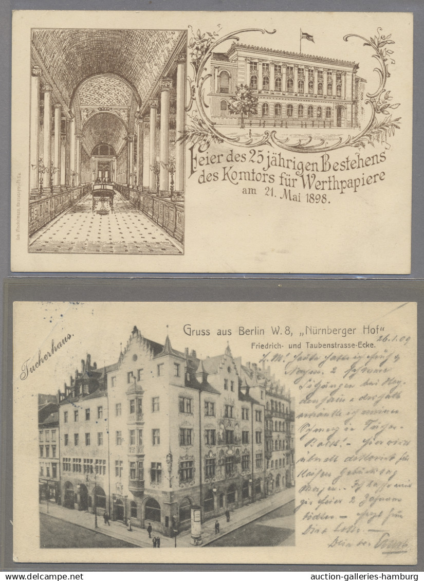Ansichtskarten: Berlin: 1896-1956, Partie Von Etwa 180 Ansichtskarten Mit U.a. G - Andere & Zonder Classificatie