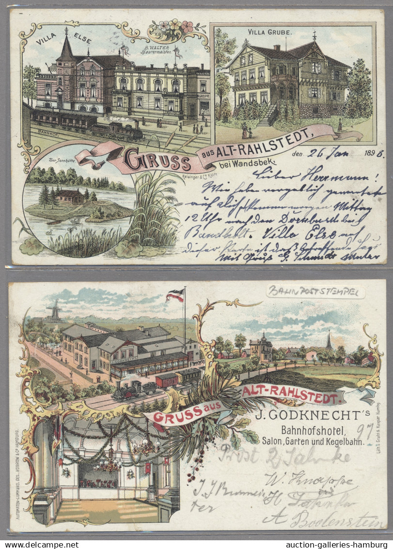 Ansichtskarten: Hamburg: 1897-1967, Partie Von über 80 Ansichtskarten Mit U.a. A - Andere & Zonder Classificatie